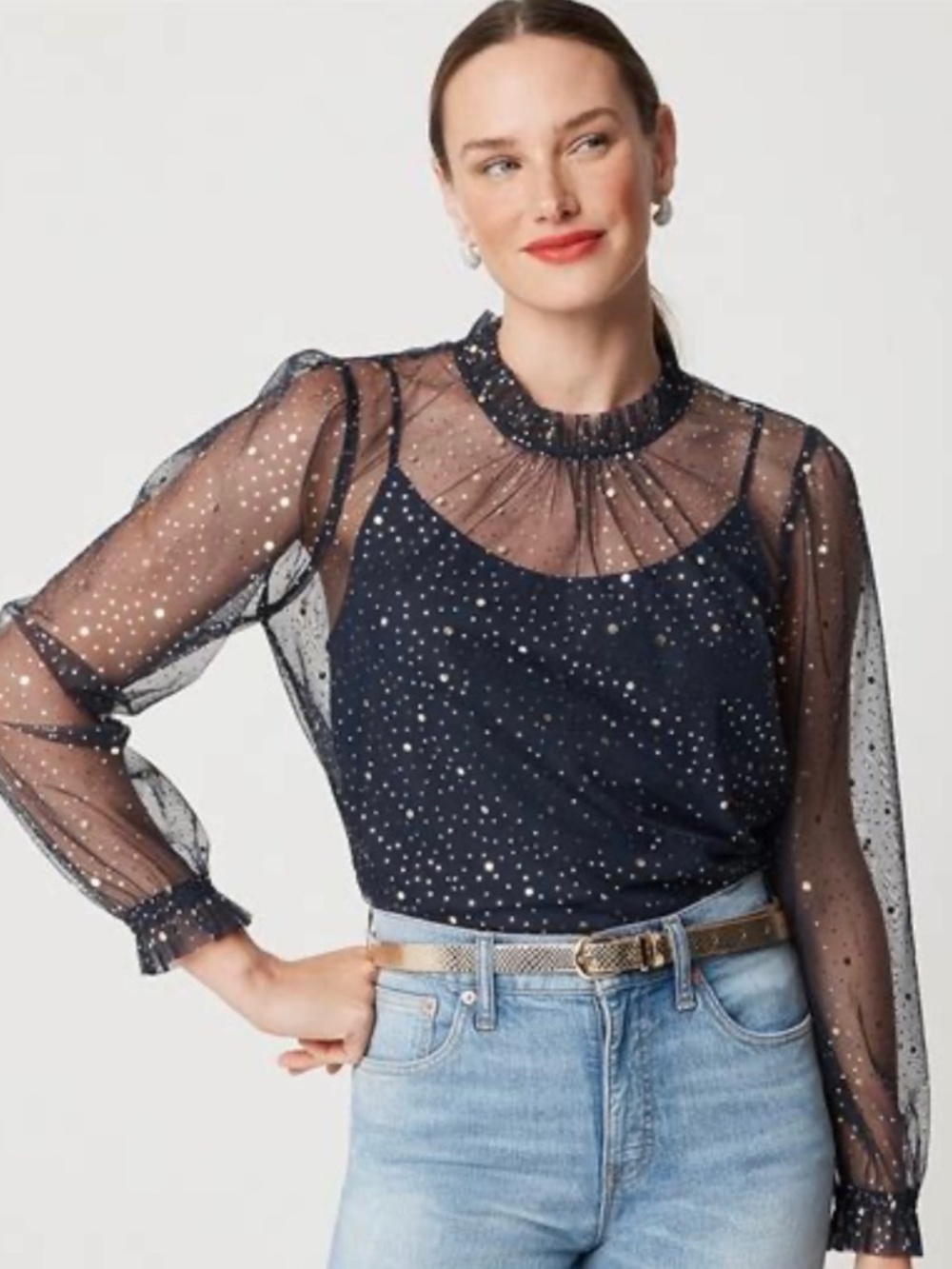 Jcrew tulle top